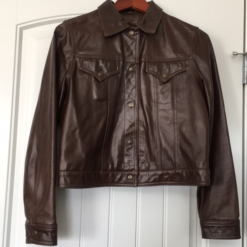 Vintage Finity Brown Leather Jacket